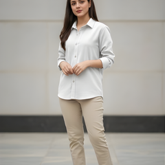 Women Cotton Oversized Shirt