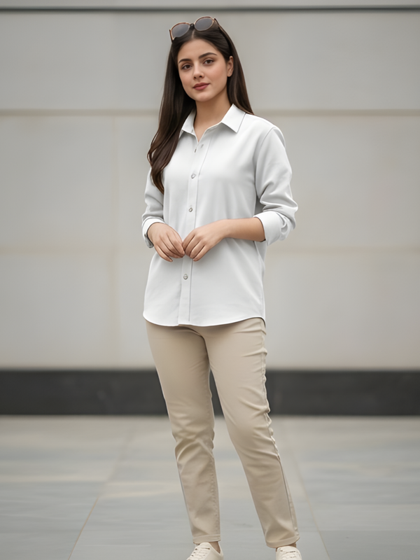 Women Cotton Oversized Shirt