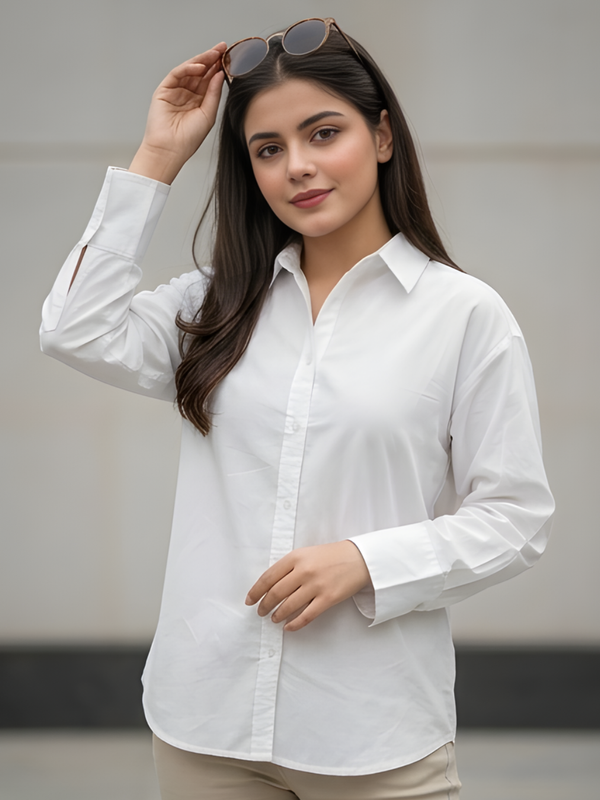 Women Cotton Oversized Shirt
