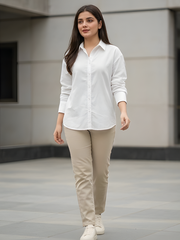 Women Cotton Oversized Shirt