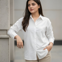 Women Cotton Oversized Shirt