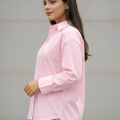 Women Cotton Slim Fit Shirt With Pockets