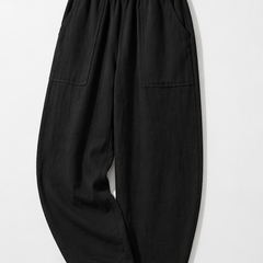 Women Cotton Solid Balloon Fit Pants