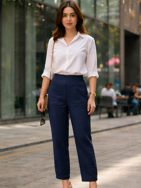Women Cotton  Afghani Style Barrel Pants