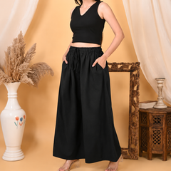 Casual Straight Wide Leg Pant