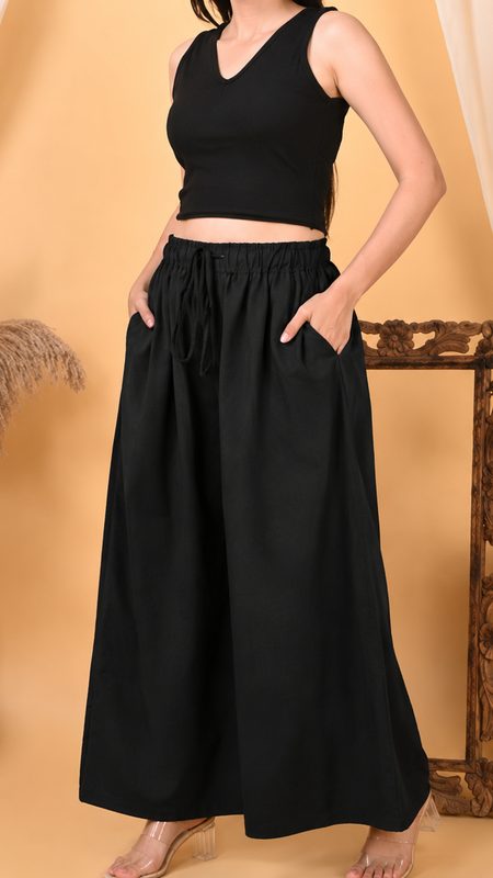 Casual Straight Wide Leg Pant