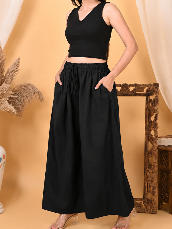 Casual Straight Wide Leg Pant