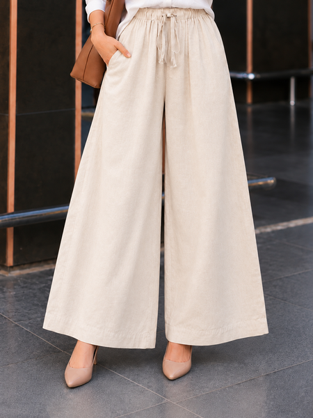 Casual Straight Wide Leg Pant