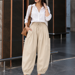 Premium Pure Cotton Bubble Fit Women Pants