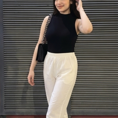 Rayon cotton regular fit palazzo side profile