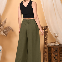 Casual Straight Wide Leg Pant