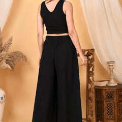Casual Straight Wide Leg Pant