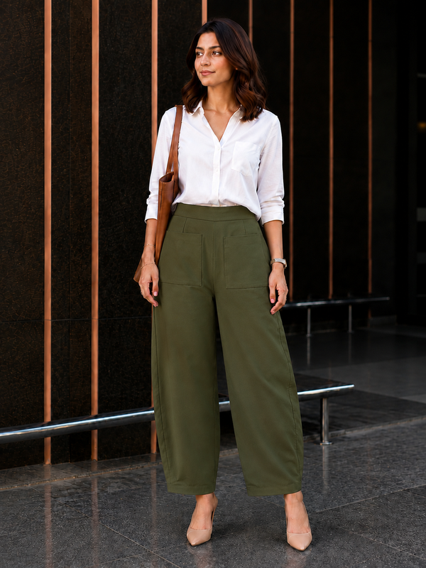 Women Cotton  Afghani Style Barrel Pants