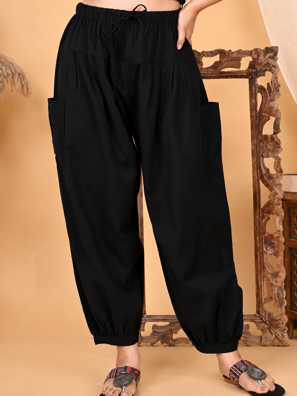 Premium Pure Cotton Bubble Fit Women Pants