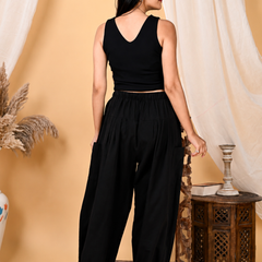 Premium Pure Cotton Bubble Fit Women Pants