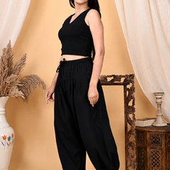Premium Pure Cotton Bubble Fit Women Pants