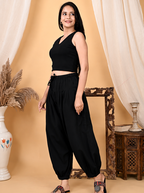 Premium Pure Cotton Bubble Fit Women Pants