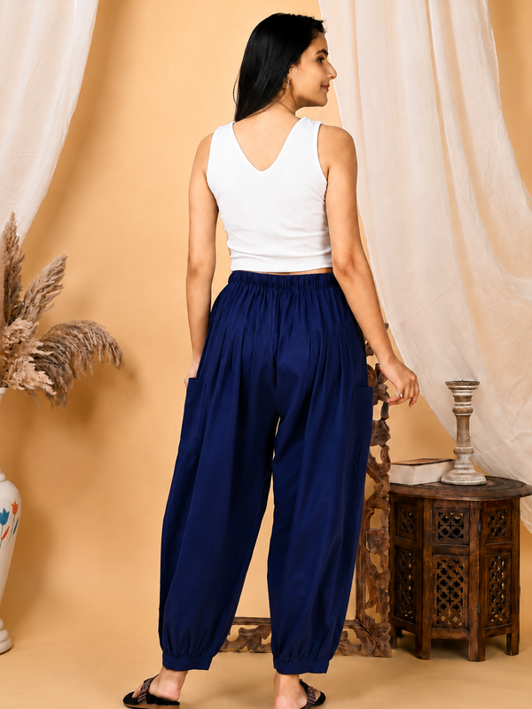Premium Pure Cotton Bubble Fit Women Pants