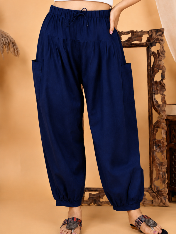 Premium Pure Cotton Bubble Fit Women Pants