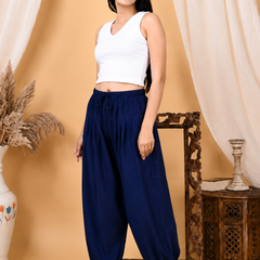 Premium Pure Cotton Bubble Fit Women Pants