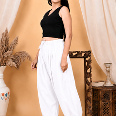 Premium Pure Cotton Bubble Fit Women Pants