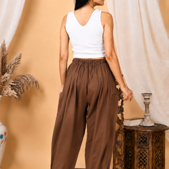 Premium Pure Cotton Bubble Fit Women Pants