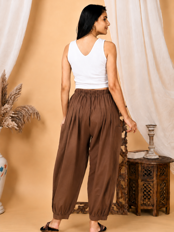 Premium Pure Cotton Bubble Fit Women Pants