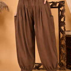 Premium Pure Cotton Bubble Fit Women Pants
