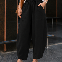 Women Cotton Balloon Fit Pants