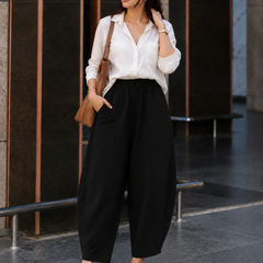 Women Cotton Balloon Fit Pants