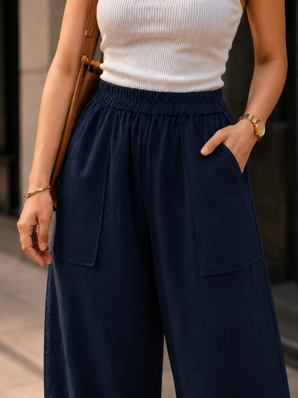 Women Cotton Balloon Fit Pants