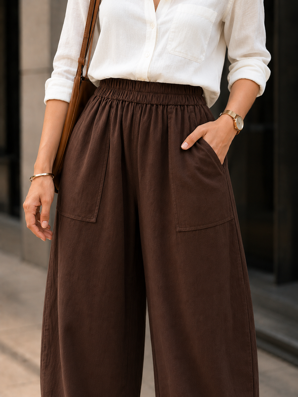 Women Cotton Balloon Fit Pants