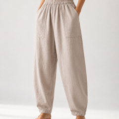 Premium Women Cotton Solid Balloon Fit Pants