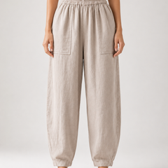 Premium Women Cotton Solid Balloon Fit Pants