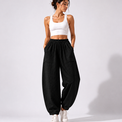 Premium Women Cotton Solid Balloon Fit Pants