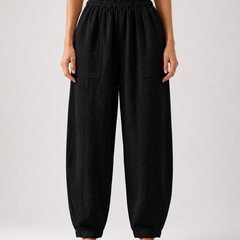 Premium Women Cotton Solid Balloon Fit Pants