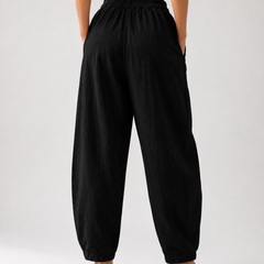 Premium Women Cotton Solid Balloon Fit Pants