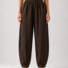 Premium Women Cotton Solid Balloon Fit Pants