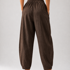 Premium Women Cotton Solid Balloon Fit Pants