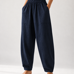 Premium Women Cotton Solid Balloon Fit Pants