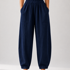 Premium Women Cotton Solid Balloon Fit Pants