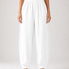 Premium Women Cotton Solid Balloon Fit Pants