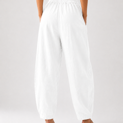 Premium Women Cotton Solid Balloon Fit Pants