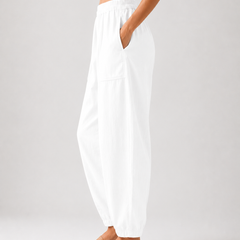 Premium Women Cotton Solid Balloon Fit Pants