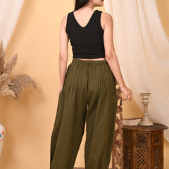 Premium Pure Cotton Bubble Fit Women Pants