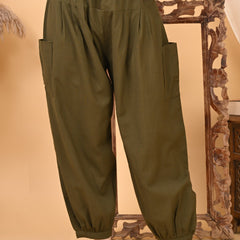Premium Pure Cotton Bubble Fit Women Pants