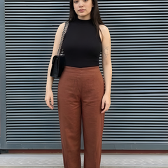 Women Cotton Slub Afghani Style Barrel Pants