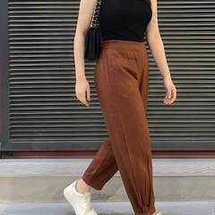 Women Cotton Slub Afghani Style Barrel Pants