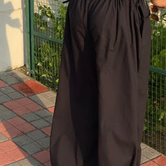 Stylish Women’s Wide Leg Baggy Cotton Ankle Length Pant