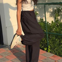 Stylish Women’s Wide Leg Baggy Cotton Ankle Length Pant
